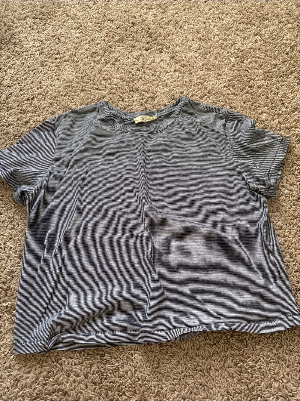 Short-Sleeve Navy Stripe Tee